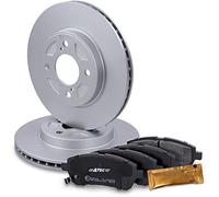 ATEC Germany Kit de freinage essieu avant y compris disques de frein Ø 252 mm ventilés + plaquettes de frein avant Compatible avec SUZUKI BALENO (FW, EW), SWIFT V (AZ)