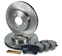 ATEC Germany Kit de freinage essieu avant y compris disques de frein Ø 288mm ventilés + plaquettes de frein avant Compatible avec MERCEDES Classe C (W203) (CL203) (S203), CLC (CL203), CLK (A209), SLK