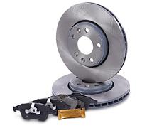 ATEC Germany Kit de freinage essieu avant y compris disques de frein Ø 296 mm ventilés + plaquettes de frein avant