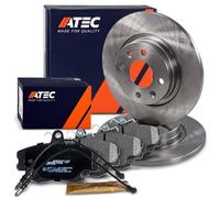 ATEC Germany Kit de freinage essieu avant y compris disques de frein ¯ 259 mm ventilŽs + plaquettes de frein avant Compatible avec DACIA LOGAN (LS_), SANDERO, RENAULT LOGAN I (LS_)