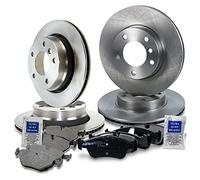 ATEC Germany Kit de freinage incluant disques de frein avant Ø 286 mm ventilés + disques de frein arrière Ø 276 mm ventilés + plaquettes de frein avant arrière Compatible avec BMW Série 3 (E36) (E46)