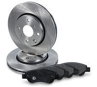 ATEC Germany Kit de freinage incluant disques de frein avant Ø 288 mm ventilés + arrière Ø 245 mm pleins avec jeu de roulements de roue + plaquettes de frein avant arrière Compatible avec AUDI A4 B5