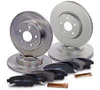 ATEC Germany Kit de freinage incluant disques de frein avant Ø 300 mm ventilés + arrière Ø 268 mm pleins + plaquettes de frein avant arrière Compatible avec CHEVROLET TRAX, OPEL MOKKA/MOKKA X (J13)