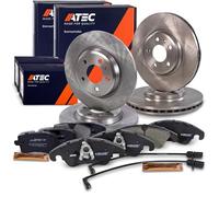 ATEC Germany Kit de freinage incluant disques de frein avant Ø 320 mm ventilés + arrière Ø 300 mm pleins + plaquettes de frein avant arrière Compatible avec AUDI A4 B8 (8KH) (8K2) (8K5), A5