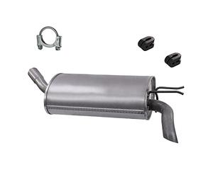 ATEC Germany Silencieux Set 1x Silencieux final, 1x Collier de serrage, 2x | Compatible avec: RENAULT TWINGO I