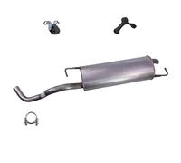 ATEC Germany Silencieux Set 1x Silencieux final, 2x Butées, 1x Collier de | Compatible avec: SEAT LEON, VW GOLF IV, NEW BEETLE, NEW BEETLE Cabriolet