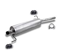 ATEC Germany Silencieux Set 1x Silencieux final, 2x Butées, 1x Collier de serrage Compatible avec FIAT GRANDE PUNTO (199_), PUNTO EVO (199_), OPEL CORSA D (S07)
