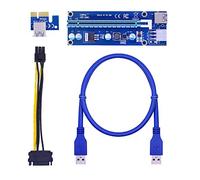 ATEC - Riser PCI-E/PCI Express "Ver006C" x1 to x16 carte USB 3.0 x Cartes graphiques GPU, Mining, Crypto - (1 x Riser Ver006C)