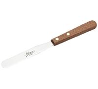 Ateco 1384 Spatule droite en acier inoxydable Bois