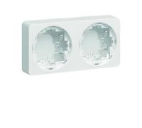 ateha Boîte double horizontale ou verticale vide associable - HAGER WJA682B