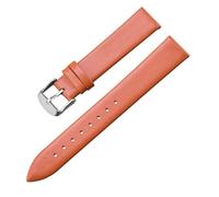 Ateldooly Bracelet de montre en cuir de veau 12mm 14mm 16mm 18mm 20mm 22mm avec boucle ardillon argentée bracelet de montre en cuir, Brun, 12mm