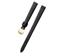 Ateldooly Bracelet de montre en cuir pour femmes, 6mm, 7mm, 8mm, 10mm, 12mm, petit bracelet, Noir G, 8mm