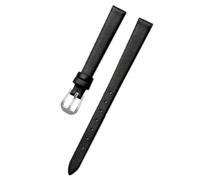 Ateldooly Bracelet de montre en cuir pour femmes, 6mm, 7mm, 8mm, 10mm, 12mm, petit bracelet, Noir Sk, 8mm