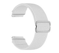 Ateldooly Bracelet de montre en nylon 20mm 22mm avec boucle en nylon élastique, Blanc, 20mm