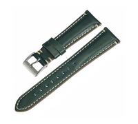 Ateldooly Bracelet de montre Vintage en cuir de veau, 20mm, 22mm, 24mm, étanche, à dégagement rapide, Bracelet en cuir, Vert, 20mm