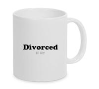 ATELIER 14 Mug DIVORCED BUT HAPPY Tasse humour Message drôle. Idée cadeau anniversaire, divorce, Noël, pour un collègue, un ami,..