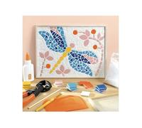 DJECO Atelier 72 Kit de mosaïque pour adultes avec plaquettes en céramique, outils et tutoriel vidéo, série AGA, métiers méditatifs