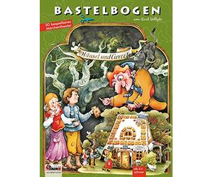 ATELIER COLOR Hansel et Gretel du conte des frères Grimm maison de la sorcière bricolage enfants à partir de 6 ans à découper kit 3D jouets en papier modèle kit