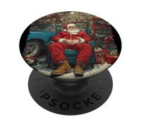 Atelier Cool avec ce drôle de Père Noël Graphique PopSockets PopGrip Adhésif