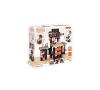 Smoby - Black+Decker - Etabli Bricolo Center - Jouet Bricolage Enfant - 92 Accessoires - 1 Perceuse + Voiture à Construire - Fabriqué en France - A Partir de 3 Ans