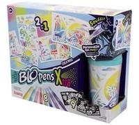 Lansay - Kit personnalisation mug BLOPENS X-TRA Crea'Mug 1 mug, 8 Blopens, 9 pochoirs, 11 feuilles