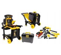 Atelier de menuiserie + outils 3en1 Coffre, chariot, table
