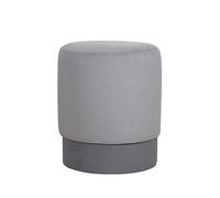Atelier Del Sofa Élégant Pouf bohème, en Velours Gris et Coton, 43 cm de Hauteur x 38 cm de Profondeur, éponge orthopédique de 5 cm, Parfait pour la décoration d'hôtel et de Maison