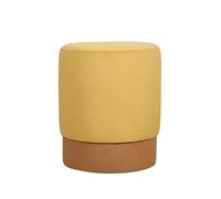 Atelier Del Sofa Pouf bohème, en Velours Jaune et Coton, 43 cm de Hauteur x 38 cm de Profondeur, éponge orthopédique de 5 cm, élégant et Confortable pour la décoration d'hôtel et de la Maison