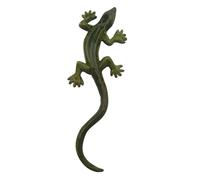 ATELIER DES CIGALES-Statue de jardin lézard vert nuancé L 26 cm