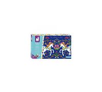 Janod - Coffret Paillettes Licornes - Les Ateliers du Calme - Kit Loisir Créatif Enfant - Apprentissage Motricité Fine et Créativité - Dès 7 ans, J07883