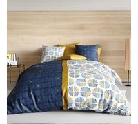 Atelier du coton Housse de Couette 260x240 Sirius + 2 taies Coton 57 Fils