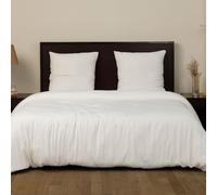 atelier du coton Parure de lit 220x240 cm Gaze de Microfibre Blanc