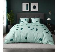 Atelier du Linge Parure Housse de Couette 3 pcs 240x220 cm avec 2 Taies d'oreiller 63x63 cm Hawak Imprimées - 100% Microfibres