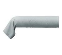 Atelier du Linge Taie de traversin 200 cm Oli Uni Gris Clair - Certifié Oeko Tex - 100% Coton