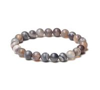 ATELIER LA TROUVAILLE Agate, Bracelet en Agate, Pierres Naturelles, Pierres fines et Précieuses, Bracelet Femme, Bijoux Homme, Cadeau Anniversaire, Bien-être