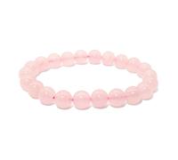 ATELIER LA TROUVAILLE, Bracelet en Quartz Rose, Pierre Naturelle, Bracelet Femme ou Homme, cadeau, Cadeau Anniversaire Femme et Homme Bien-être