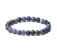 ATELIER LA TROUVAILLE, Bracelet en Sodalite, Pierre Naturelle, Bracelet Femme ou Homme, cadeau, Cadeau Anniversaire Femme et Homme Bien-être