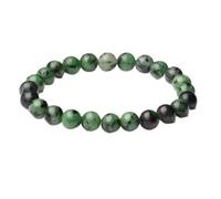 ATELIER LA TROUVAILLE, Bracelet en Zoïsite, Pierre Naturelle, Bracelet Femme ou Homme, cadeau, Cadeau Anniversaire Femme et Homme Bien-être