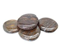 ATELIER LA TROUVAILLE Bronzite Galet plat en Bronzite vendu a l'unité, pierres fines, idéal pour méditation, bien-être, décoration, cadeau femme/homme, anniversaire ou événement spécial.