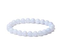 ATELIER LA TROUVAILLE Calcédoine Bracelet en Calcédoine Pierre Naturelle Pierres fines et Précieuses Bracelet Femme Bijoux Homme Cadeau Femme Cadeau Anniversaire Femme et Homme Bien-être