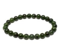 ATELIER LA TROUVAILLE Jade Néphrite Bracelet en Jade Néphrite Pierre Naturelle Pierres fines et Précieuses Bracelet Femme Bijoux Homme Cadeau Anniversaire Bien-être