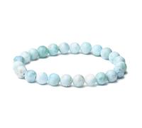 ATELIER LA TROUVAILLE Larimar Bracelet en Larimar Pierre Naturelle Pierres fines et Précieuses Bracelet Femme Bijoux Homme Cadeau Femme Cadeau Anniversaire Femme et Homme Bien-être