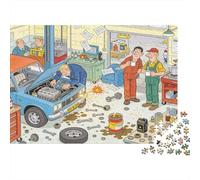 Atelier mécanicien Garage Puzzle en Bois Imperméable Puzzles De 1000 Pièces pour Adultes Cadeaux Impossible Jeux De Stimulants