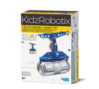 4M KidzRobotix Télécabine canette à Construire Enfant - Kit téléphérique motorisé avec canette recyclée - Jeu Scientifique STEM dès 8 Ans