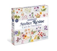 Sentosphère - L'Atelier de Résine - Art de l'inclusion - Dès 10 ans | Kit de loisir créatif - Pour réaliser des dessous de verres et des jolis médaillons avec des fleurs séchées - 8381