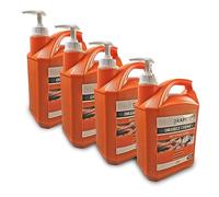 Atelier Savon Nettoyant Main Orange Crème + - Carton de 4 Jerricans de 5L - Nettoyage des Mains - Adoucit la Peau - pH Neutre