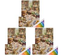 Atelier Tissage Ourson Kit DIY Point de Croix 11CT Tissu Imprimé 50x70 Cm