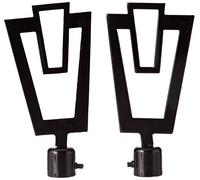 ATELIERS 28 2 Embouts Trapeze D16 Noir LAQ