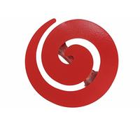 ATELIERS 28 2 Pinces Spirale Rouge Glossy