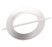 Ateliers 28 Accessoire de Rideau 1 Embrasse PVC Ovale (Argente)